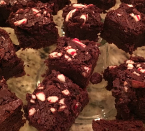 Peppermint Brownie Bites