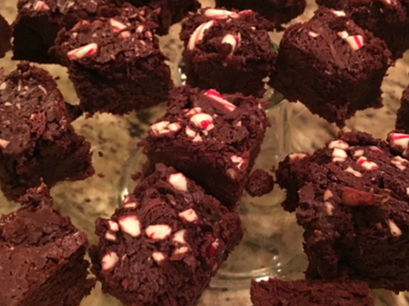 Peppermint Brownie Bites